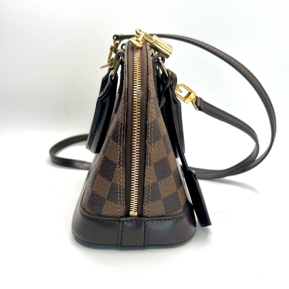 ❌❌SOLD❌❌ LOUIS VUITTON Alma BB Two-Way Satchel in Damier Ebene - Picture 3 of 15